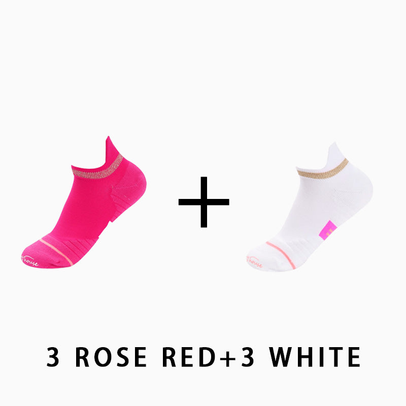 Women's Low Cut Running Socks(6 pairs）