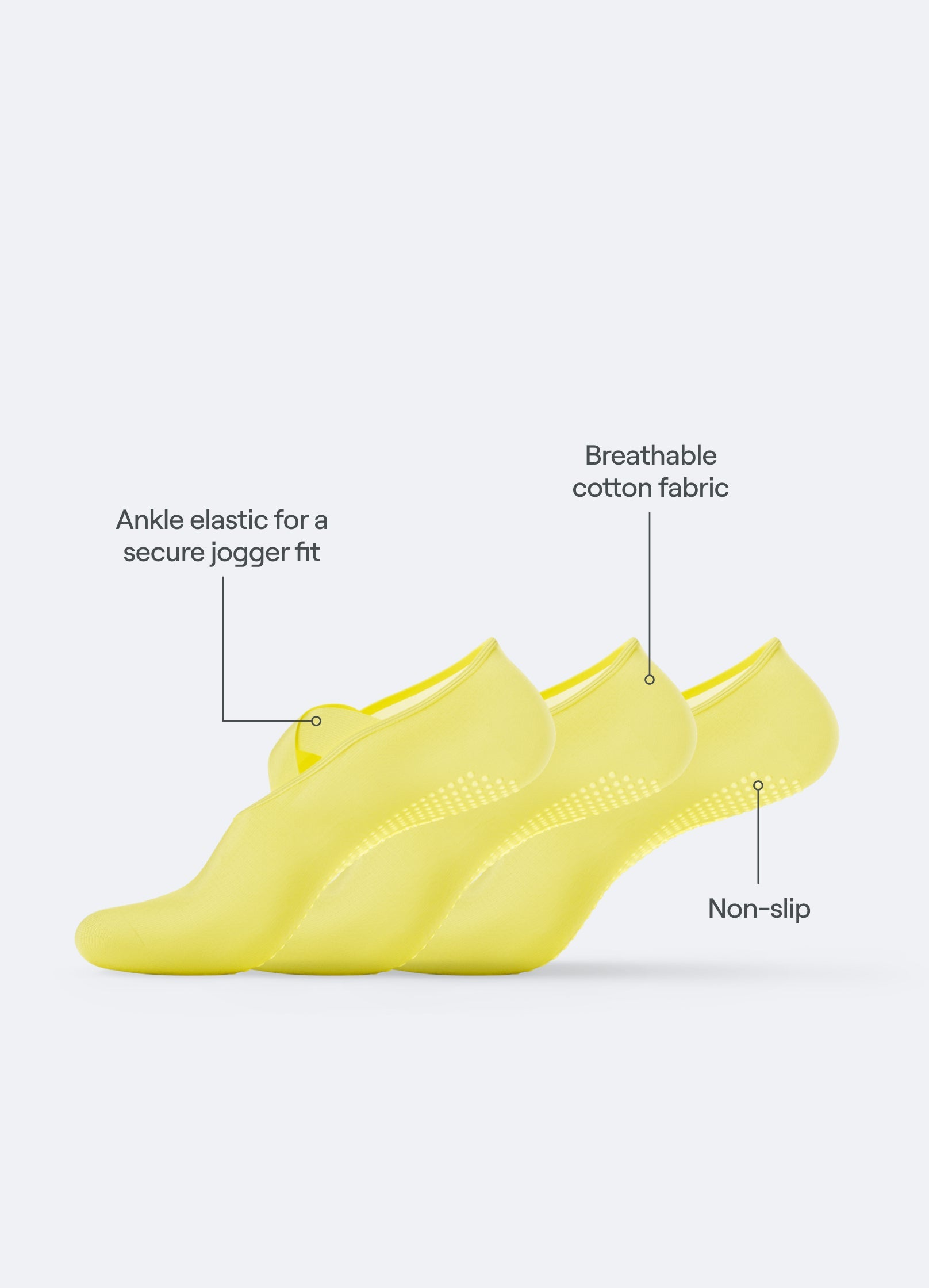 Pilates Grip Socks I 3-PACK