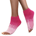 Tucketts Anklet Tropical Reef Pilates Socks - Non-Slip Grip, Open Toe, Barre & Yoga - Women's