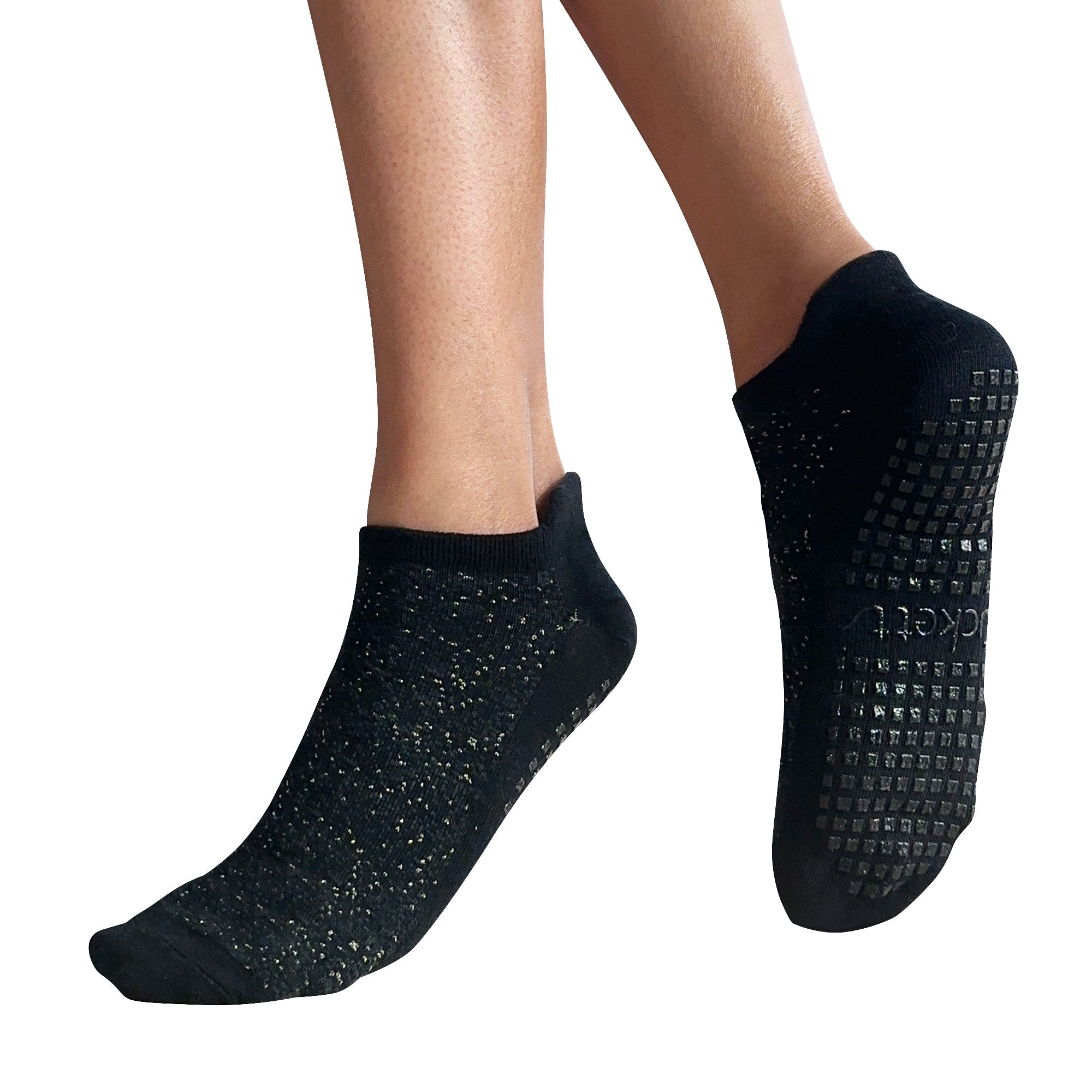 Tucketts Tab Pilates Socks - Non-Slip Grip, Closed Toe, Barre & Yoga - Women's