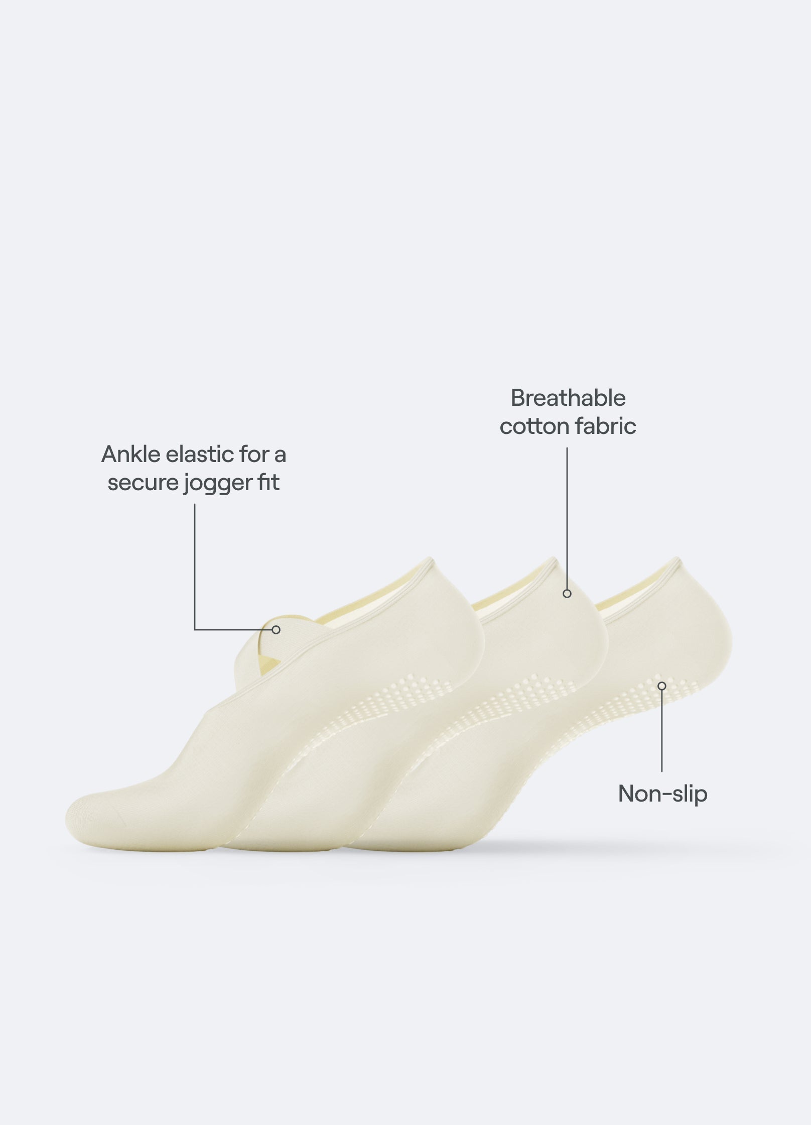 Pilates Grip Socks I 3-PACK