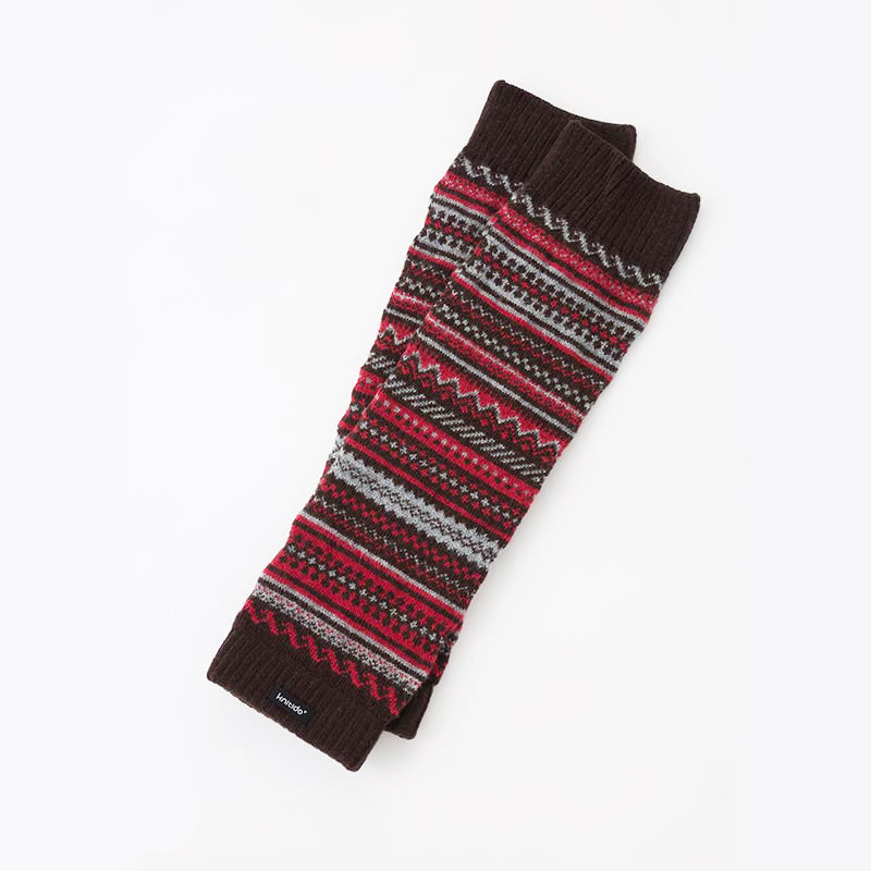 Wool Blend Fair Isle Leg Warmer