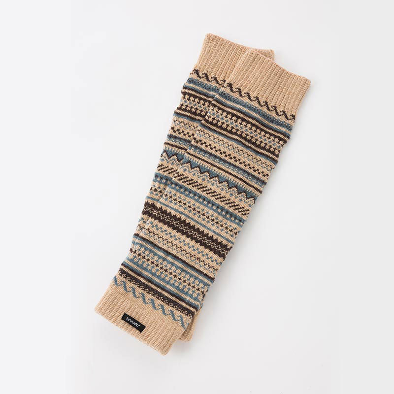 Wool Blend Fair Isle Leg Warmer