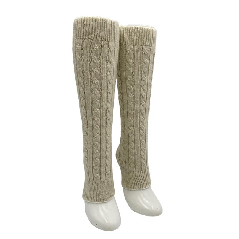 Wool Cable Leg Warmer