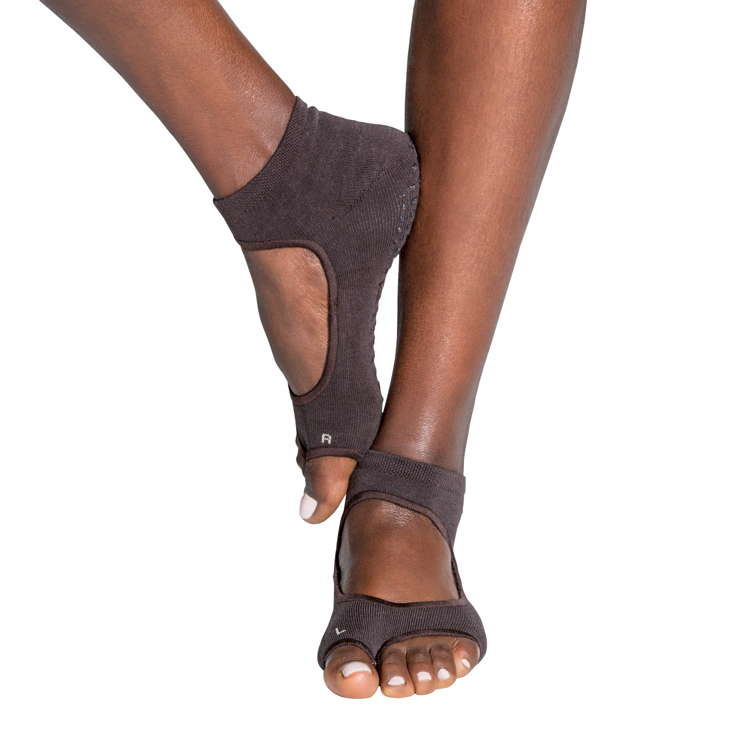 Tucketts Allegro NudeForEveryone 01 Pilates Socks - Non-Slip Grip, Open Toe, Barre & Yoga - Women's