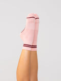 Studio Socks - Pink + Maroon Stripe