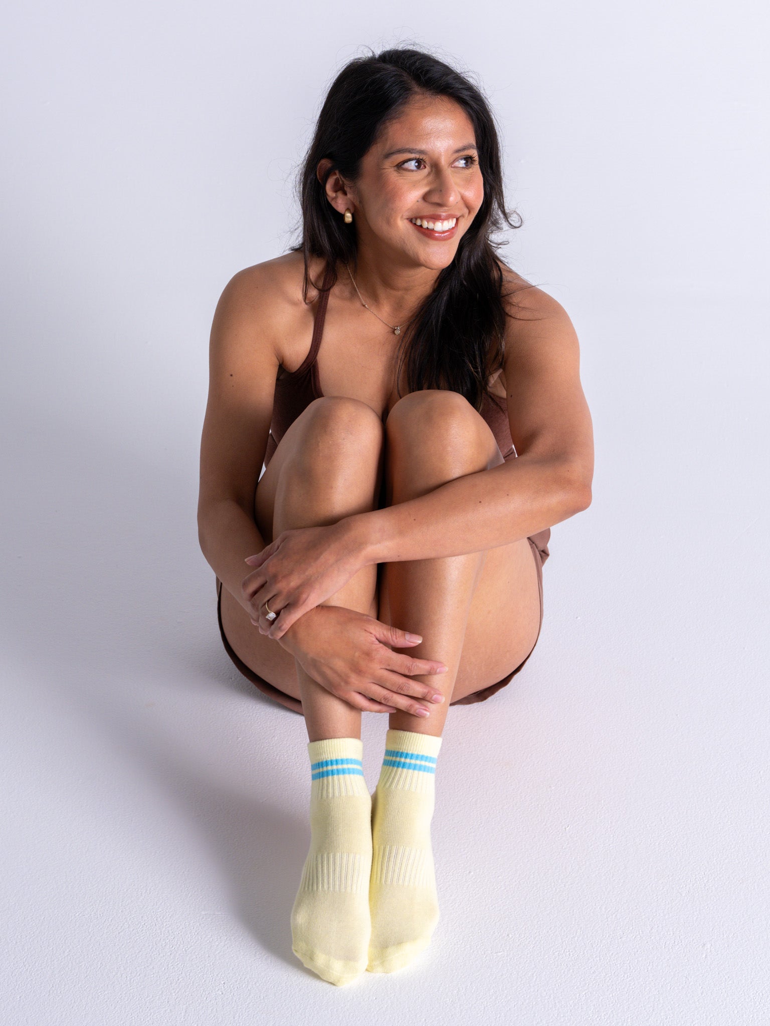 Cali Quarter - Yellow + Blue Stripe