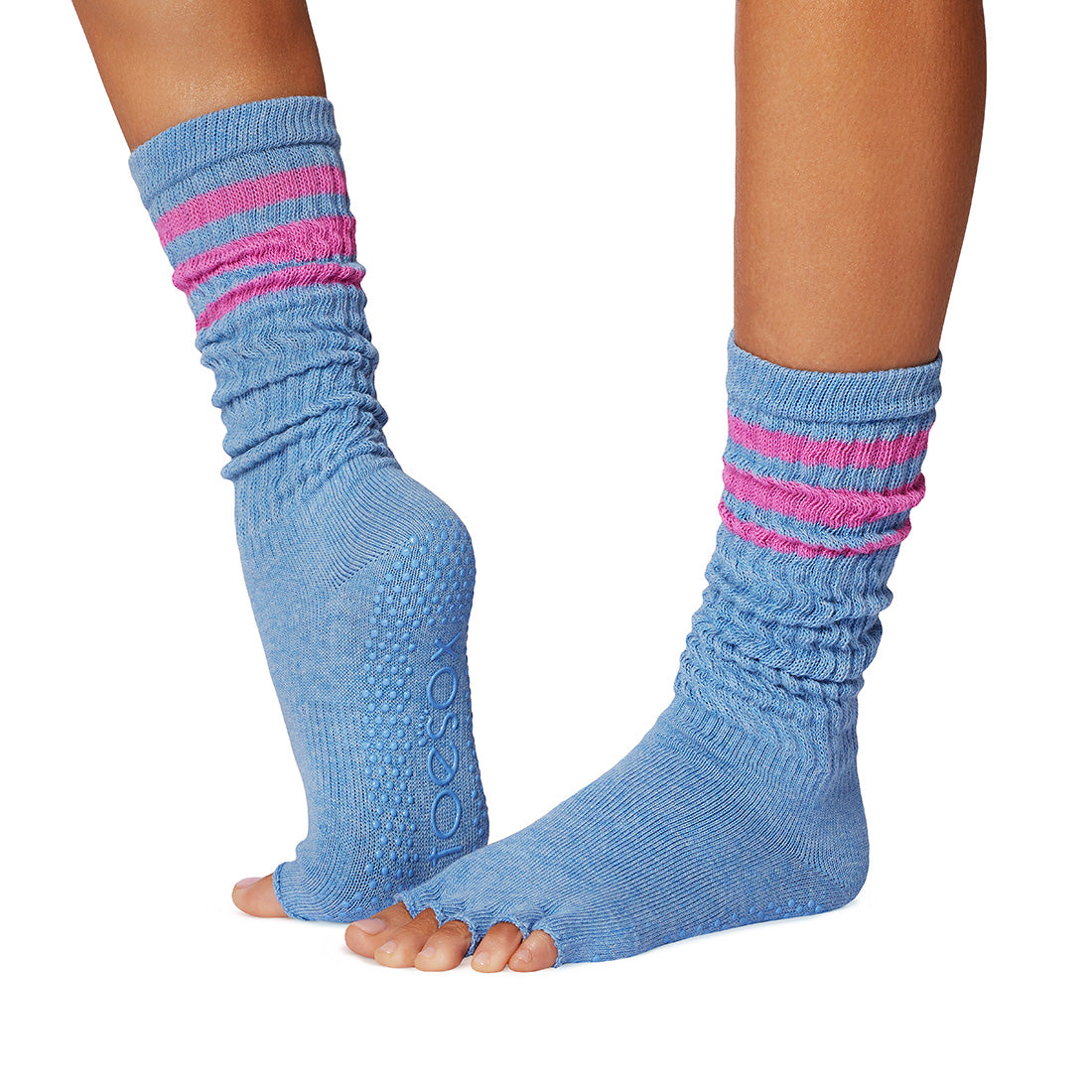 Half Toe Slouch Grip Socks