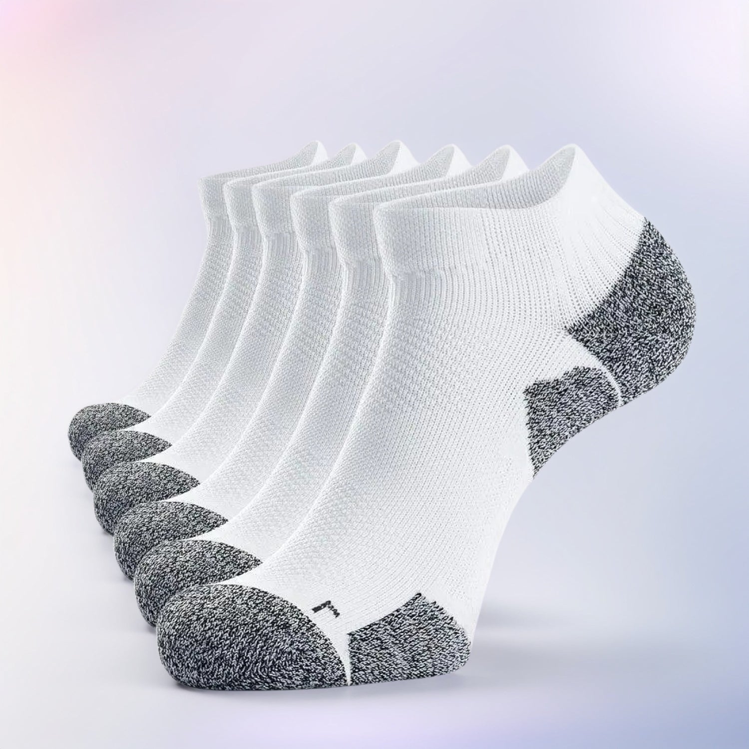 Six Pack Cushioned Compression Socks For Blister Support