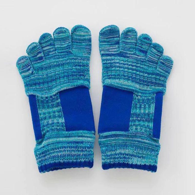Arch Support Ankle Grip Toe Socks With Power Pads