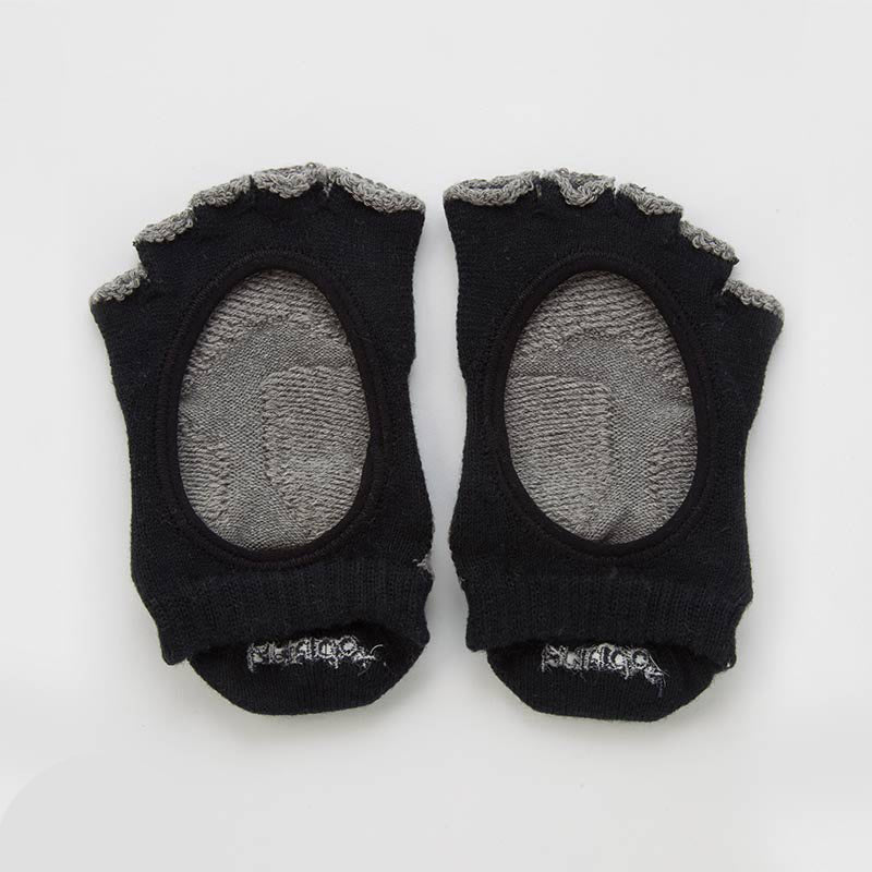 Botanical Dyed Open Toe Socks With Power Pads