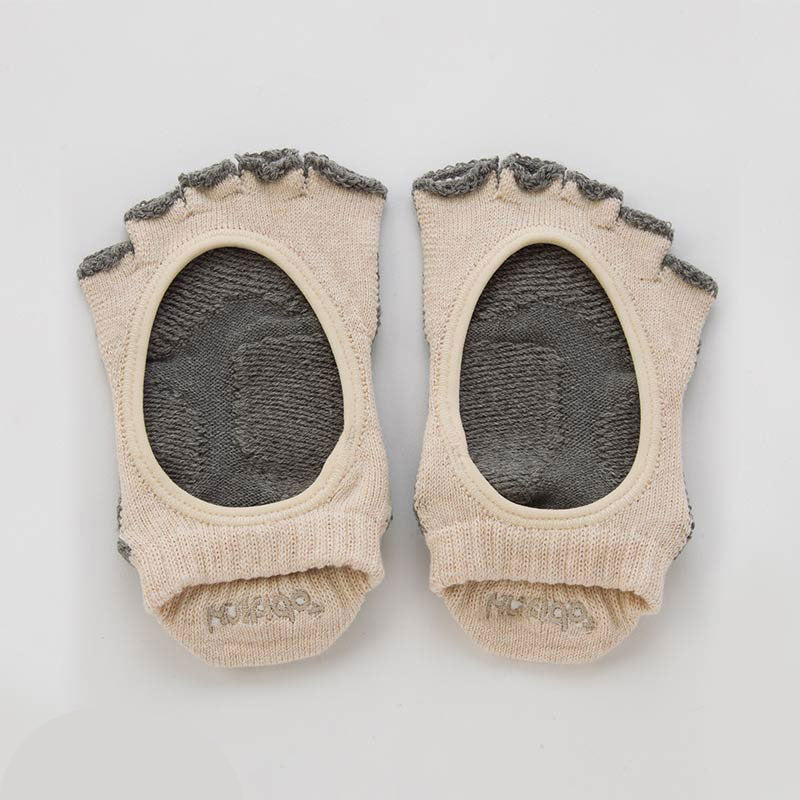 Botanical Dyed Open Toe Socks With Power Pads