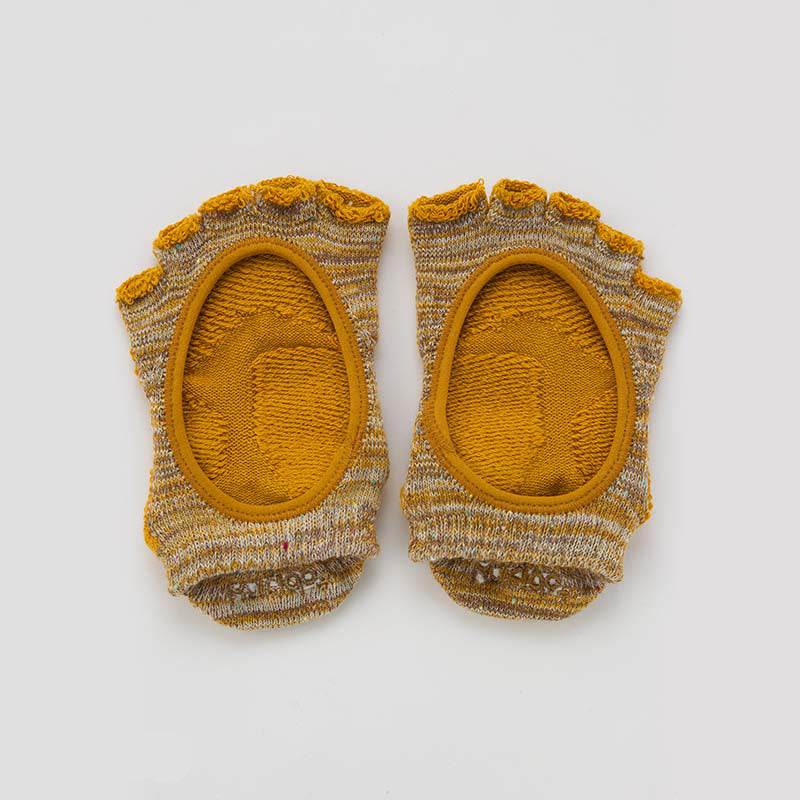 Heather Open Toe Socks With Power Pads