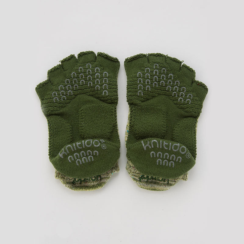 Heather Open Toe Socks With Power Pads