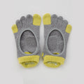 Two Colors Footie Grip Toe Socks With Power Pads