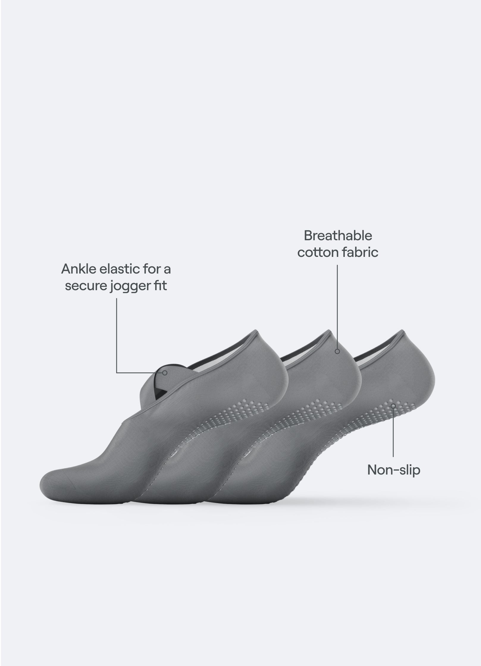 Pilates Grip Socks I 3-PACK