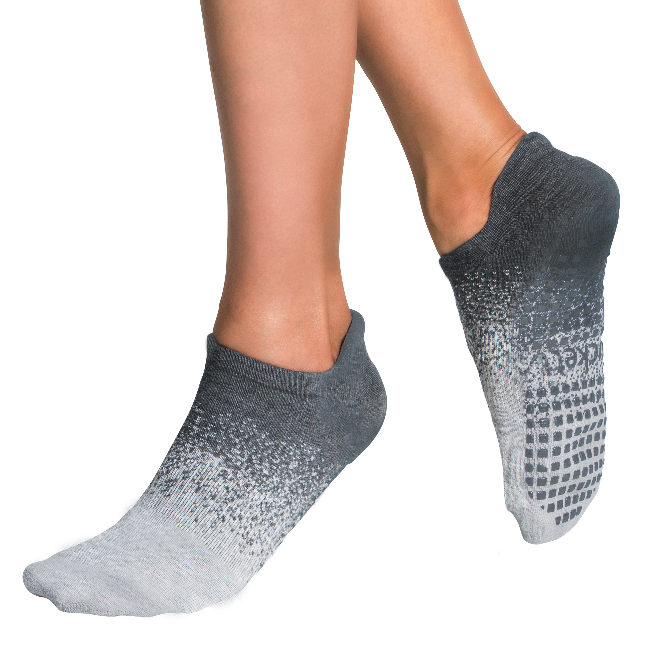 Tucketts Tab Glacial Moraine Pilates Socks - Non-Slip Grip, Closed Toe, Barre & Yoga - Women's