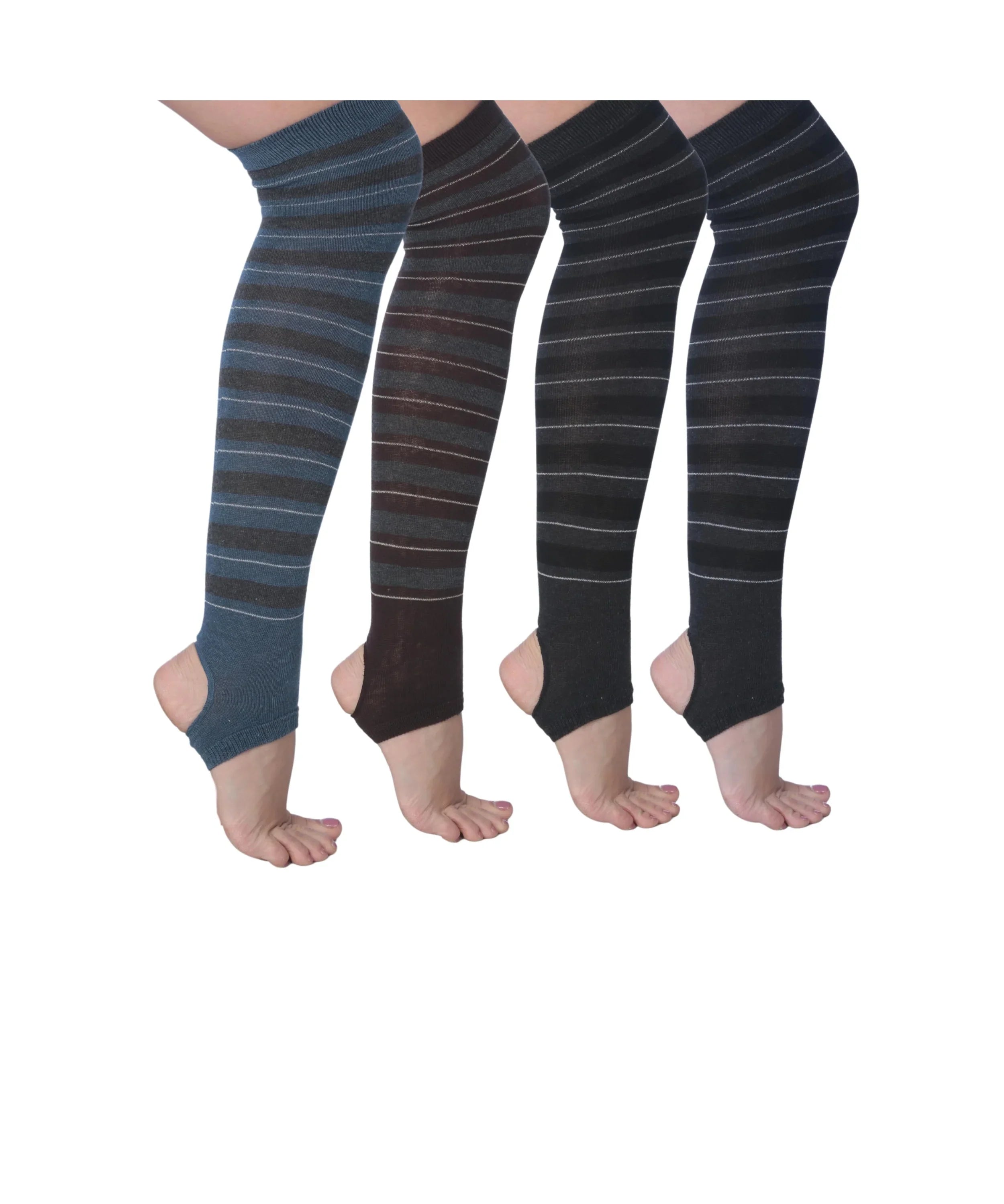 Women's Yoga Striped High Socks