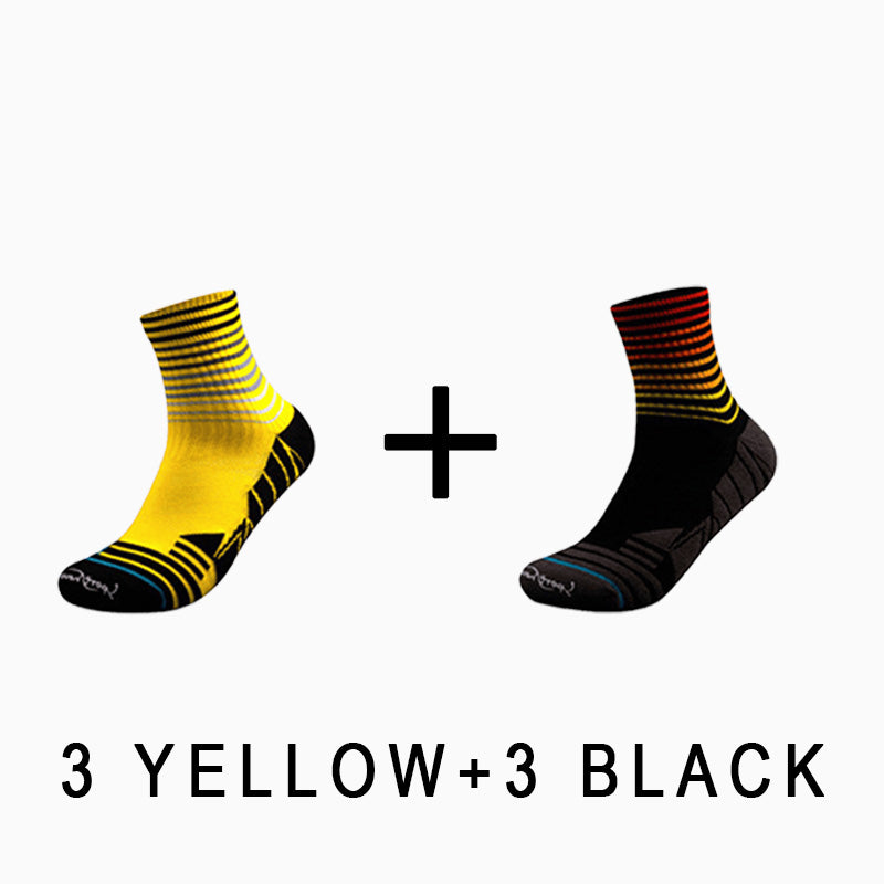 Professional Riding Men's Sport Socks(6 pairs）