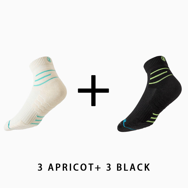 Men's Breathable Medium Fitness Socks（6 pairs）