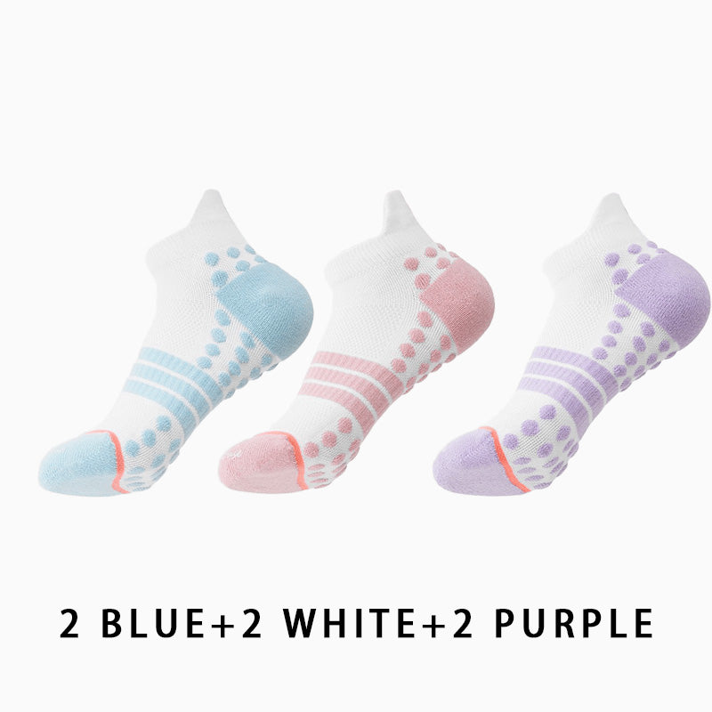 Profession Non-slip Women's Running Socks(6 pairs）