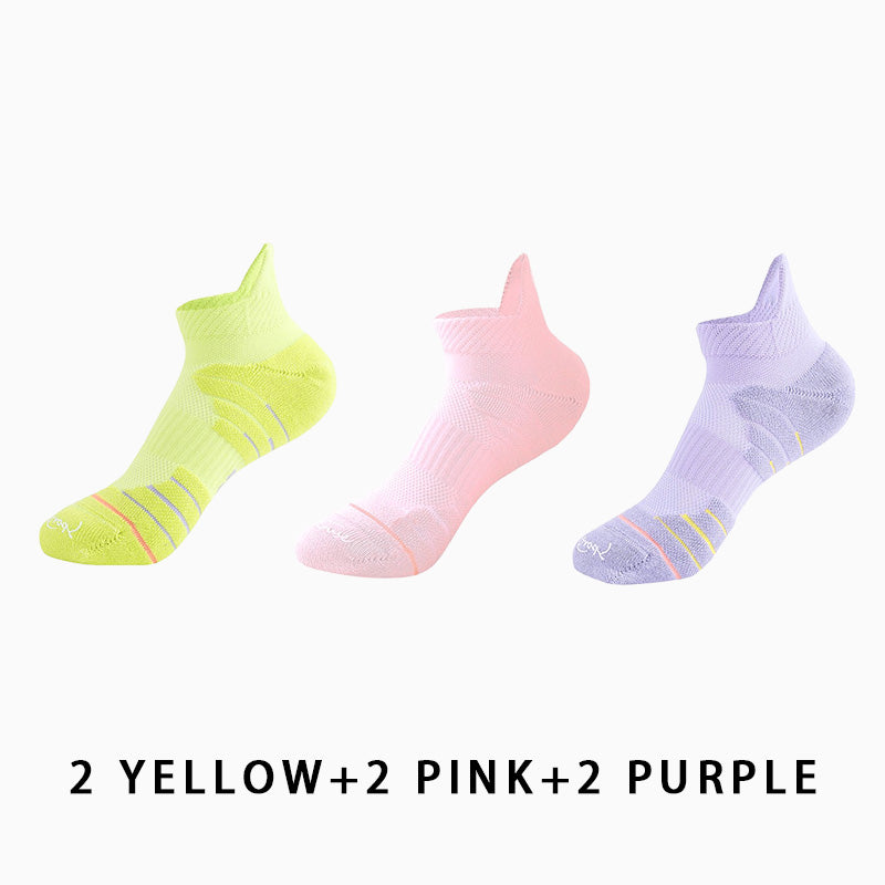 Women's Short Running Compression Socks(6 pairs）