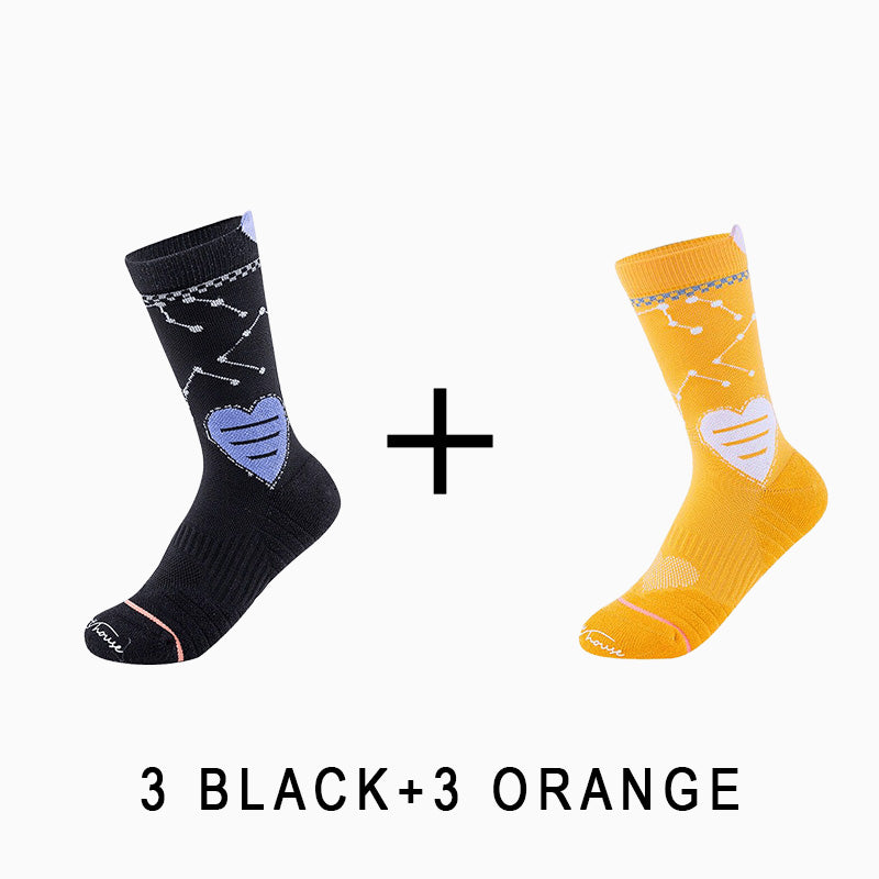 Women's Professional Breathable Cycling Socks（6 pairs）