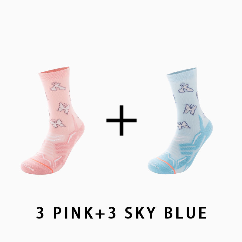 Women's Reflective Running Socks（6 pairs）