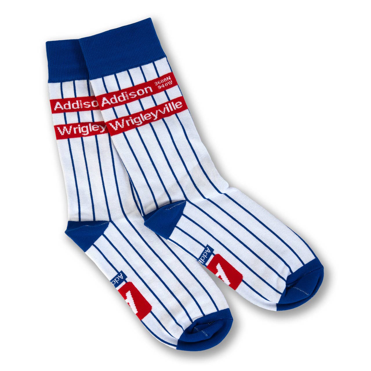 Addison Wrigleyville Chicago Baseball Pinstripe Socks