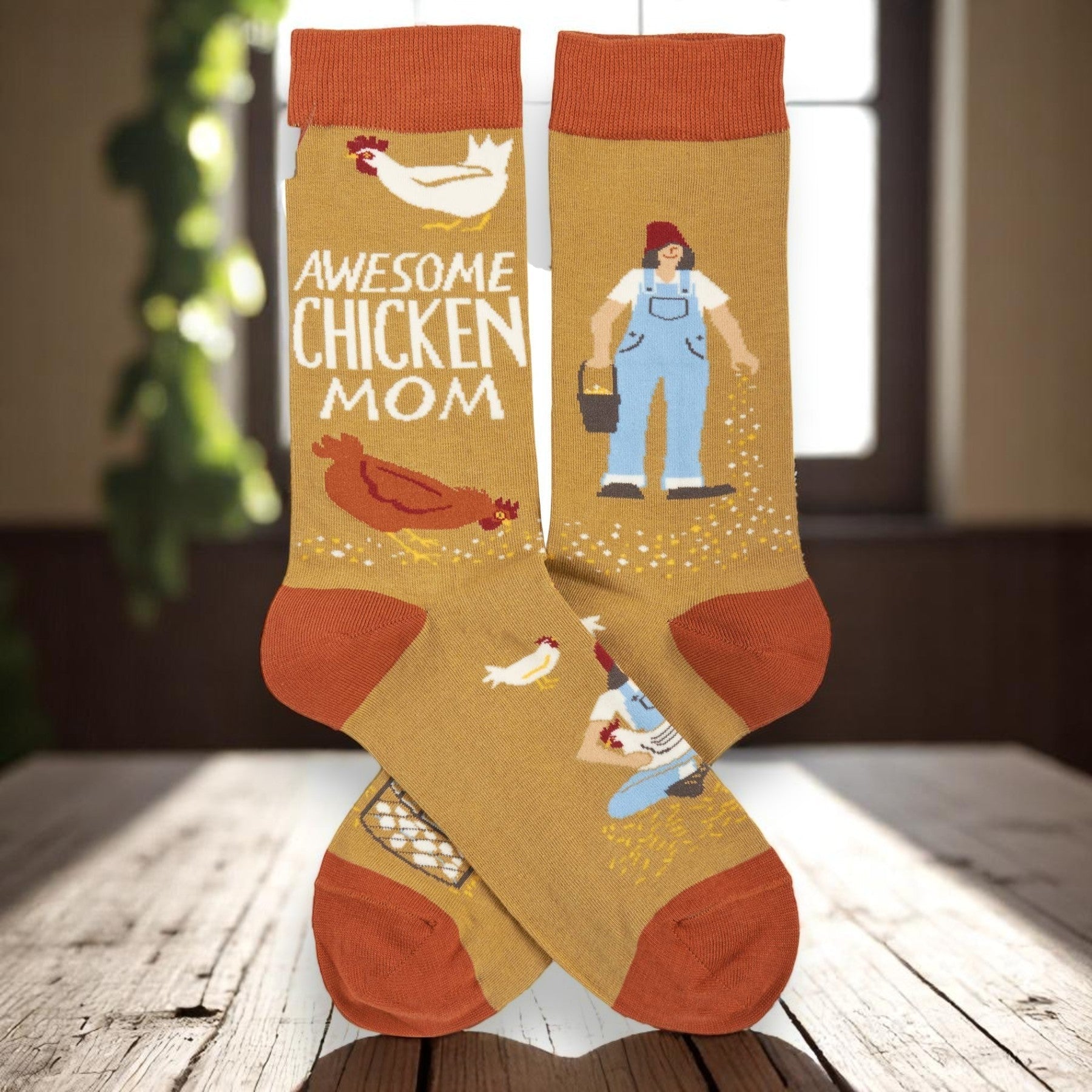 "Awesome Chicken Mom" Socks (SALE)
