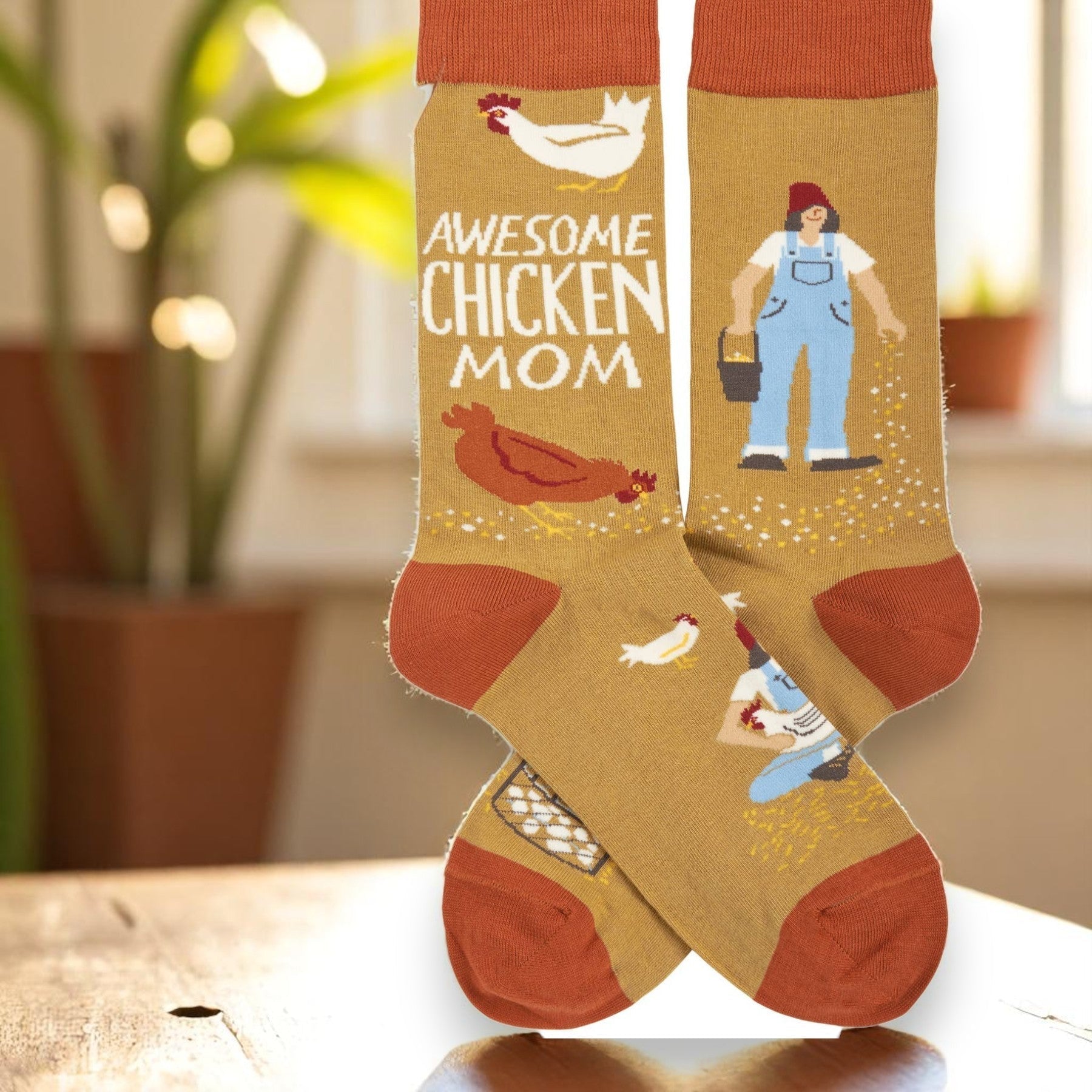 "Awesome Chicken Mom" Socks (SALE)