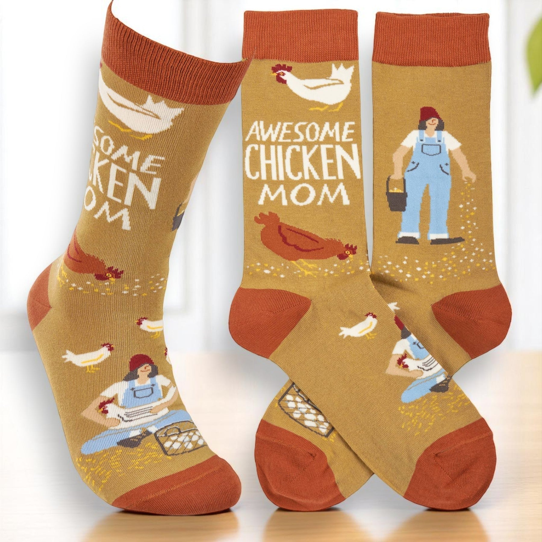"Awesome Chicken Mom" Socks (SALE)