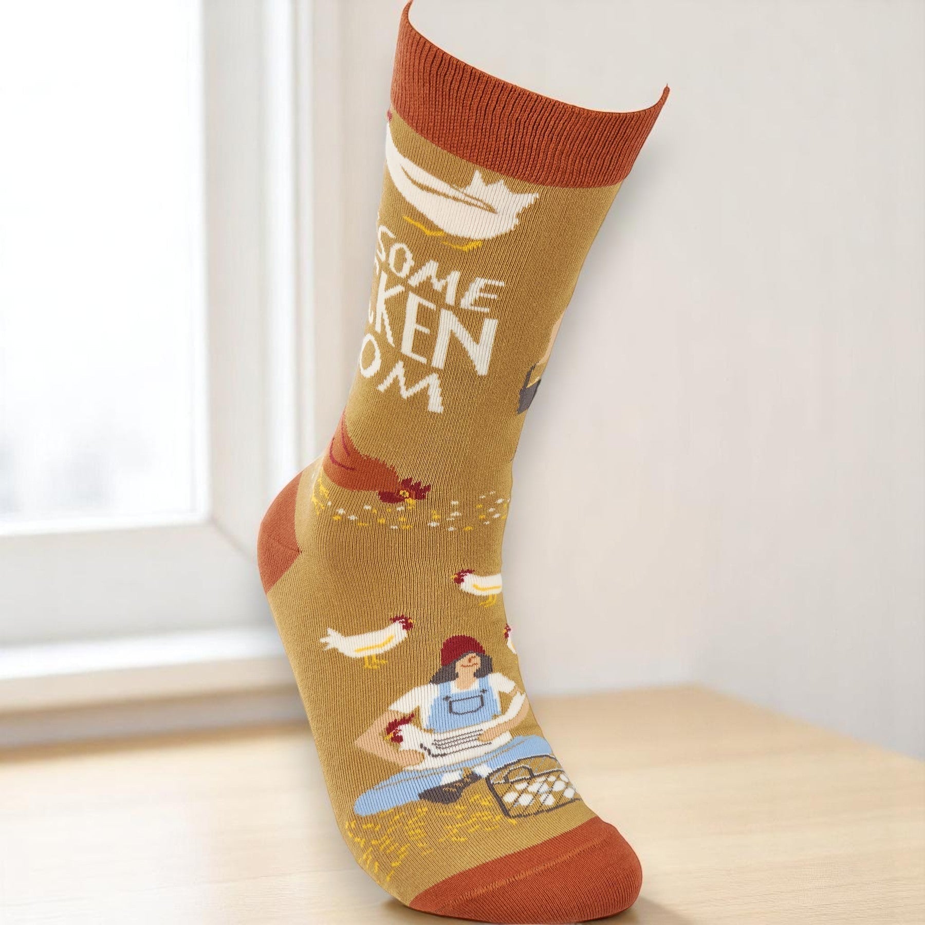 "Awesome Chicken Mom" Socks (SALE)