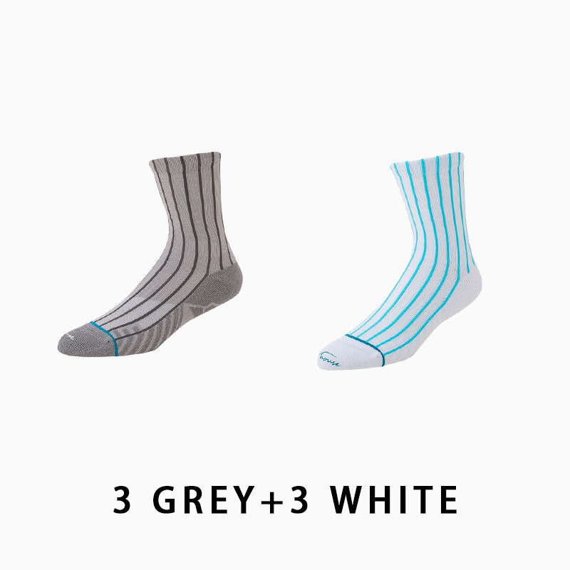 Men's Mid-calf Running Socks(6 pairs）