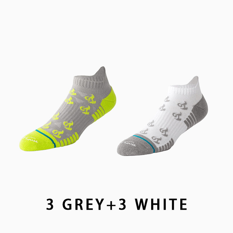 Men's Short Thin Running Socks（6 pairs）