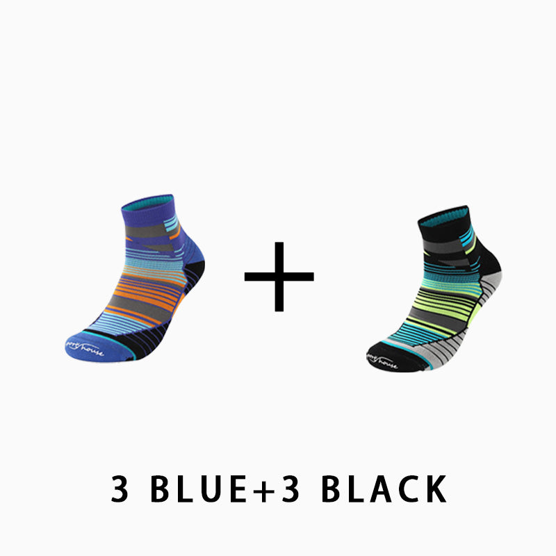 Men's Professional Running Socks Marathon（（6 pairs）