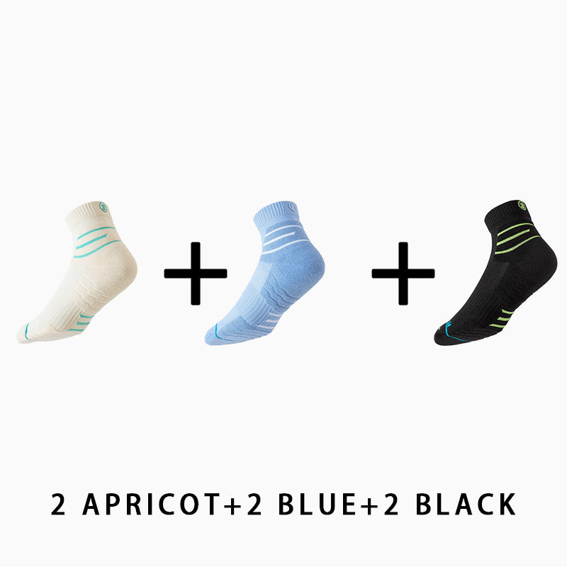 Men's Breathable Medium Fitness Socks（6 pairs）
