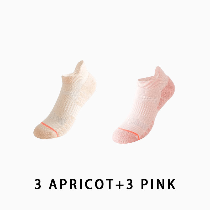 Women Low Cut Running Compression Socks(6 pairs）