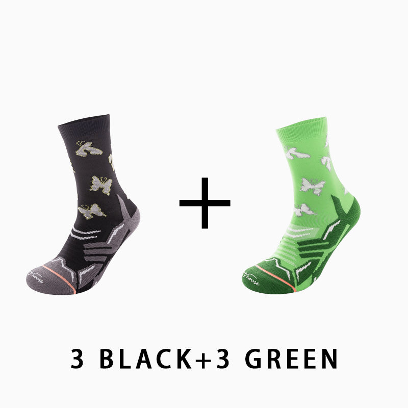 Women's Reflective Running Socks（6 pairs）