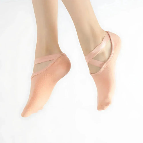 Barre Workout Socks With Non Slip Towel Cushion Base