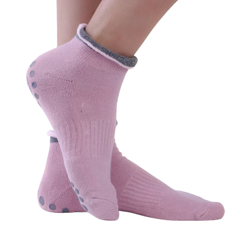 Breathable Barre Sticky Socks For Studio Control