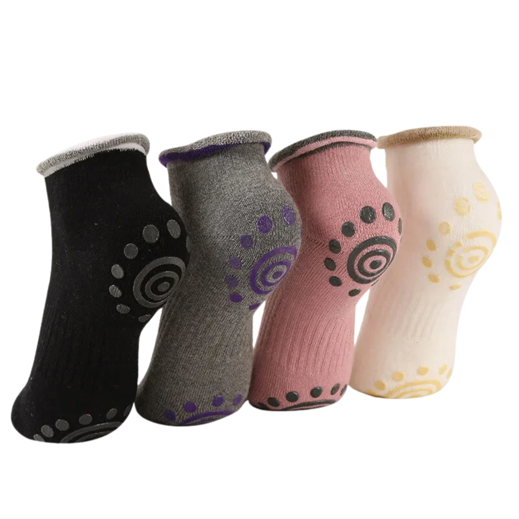 Breathable Barre Sticky Socks For Studio Control