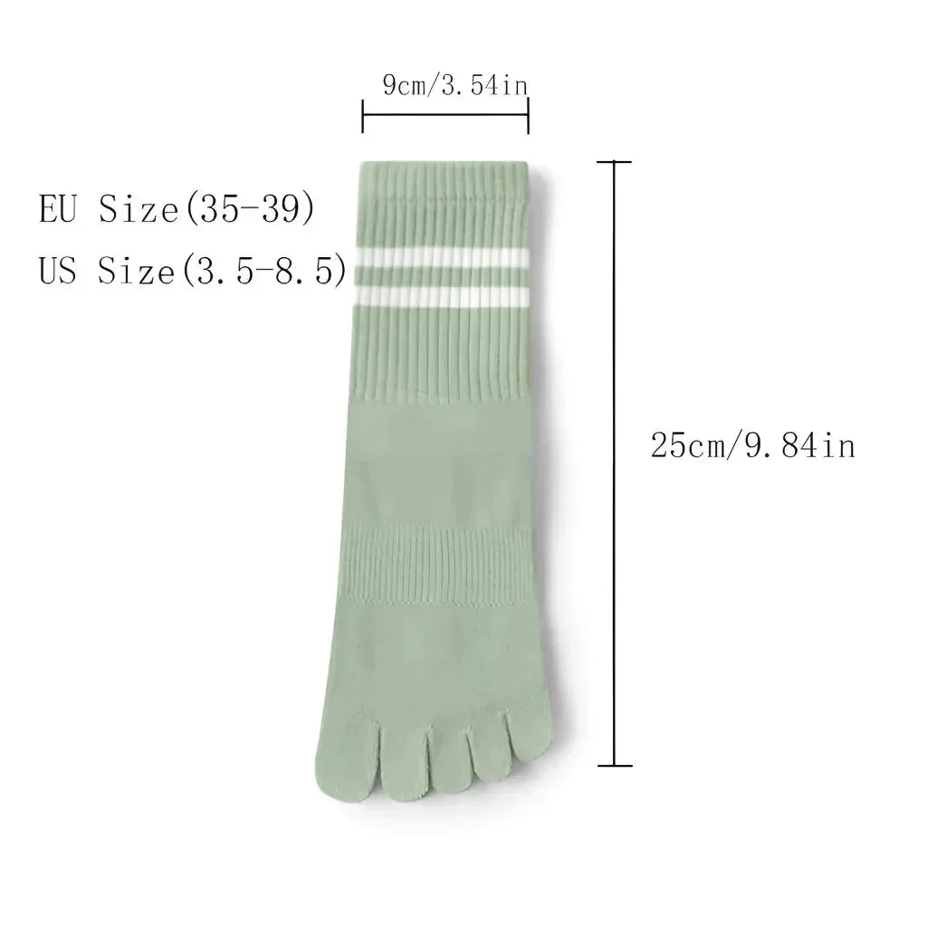 Breathable Yoga Toe Socks With Non-Slip Comfort