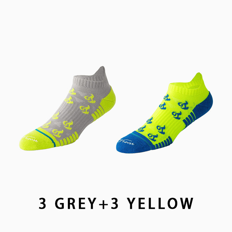 Men's Short Thin Running Socks（6 pairs）