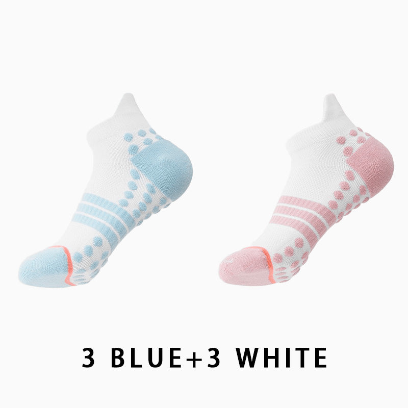 Profession Non-slip Women's Running Socks(6 pairs）