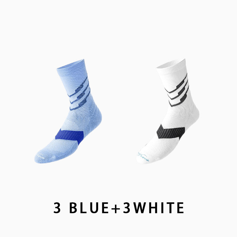 Men's Marathon Running Socks（6 pairs）