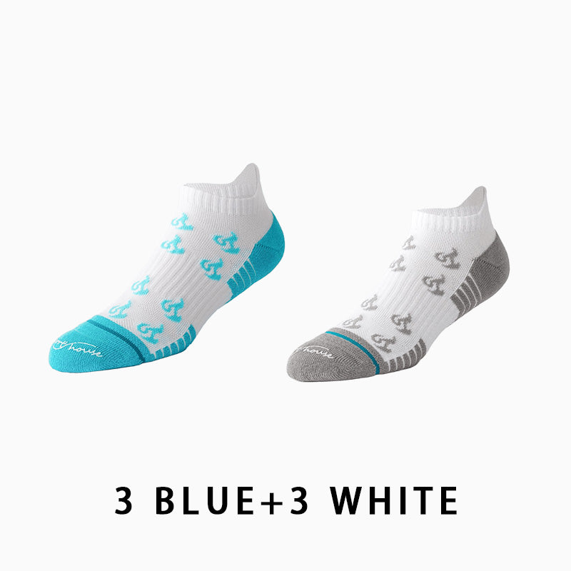 Men's Short Thin Running Socks（6 pairs）