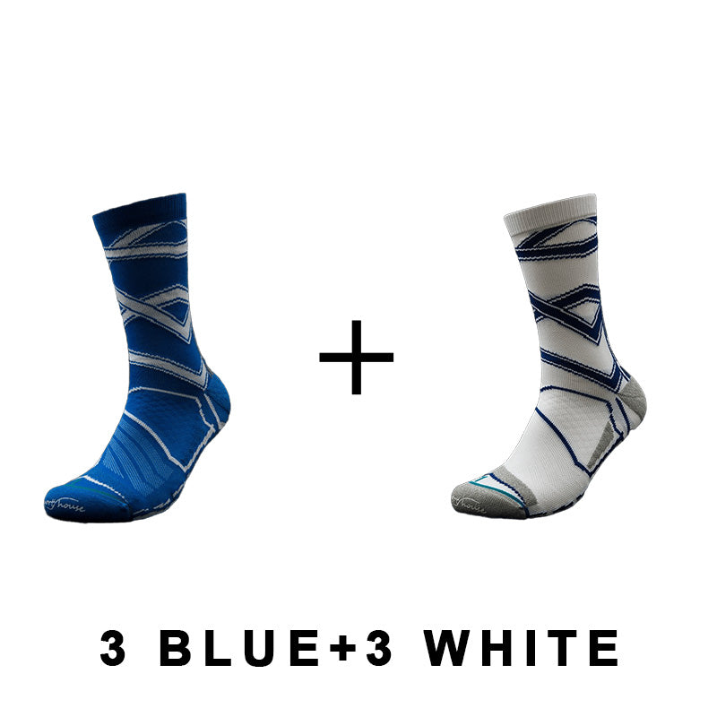 Men's High Top Professional Cycling Socks (6 pairs)