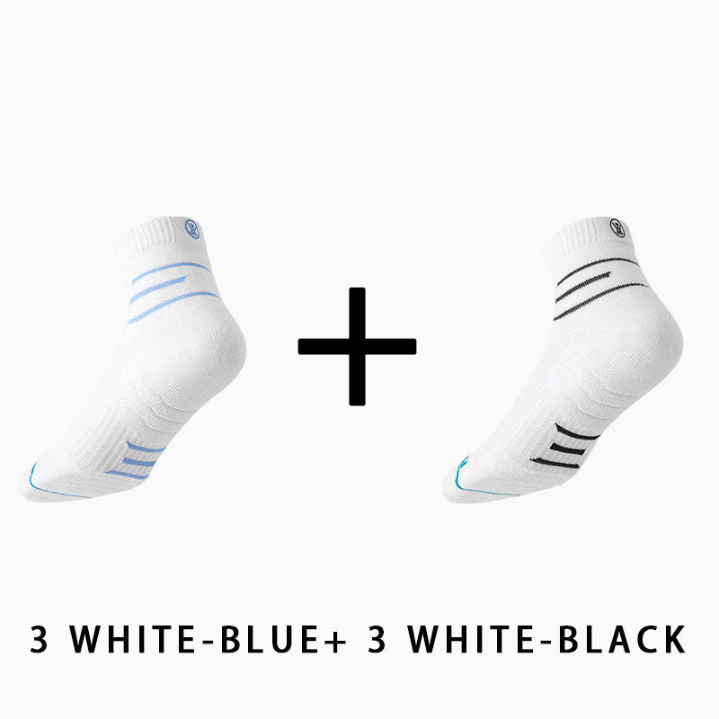 Men's Breathable Medium Fitness Socks（6 pairs）