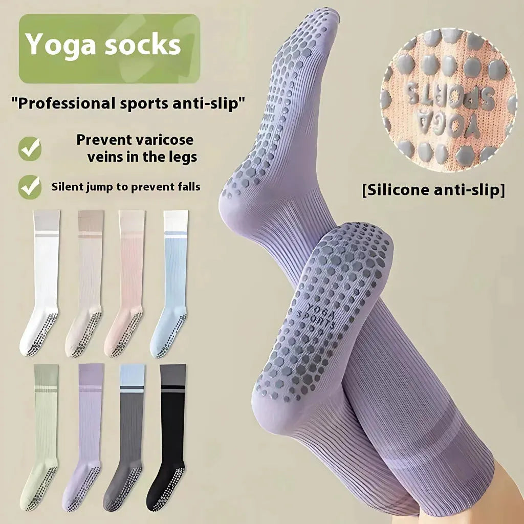 Calf Length Grip Socks For Pilates And Everyday Flow